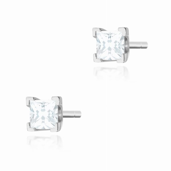 Kolczyki Diament 2 x 0,15ct białe złoto
