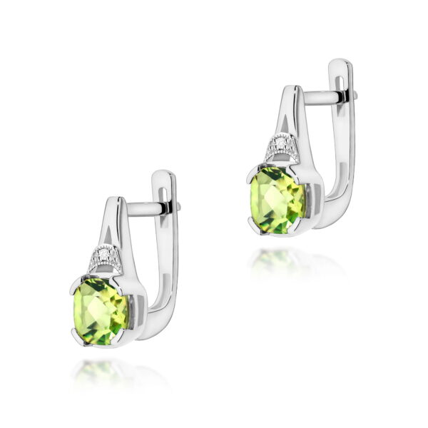 Kolczyki Oliwin 2 x 1,00ct białe złoto