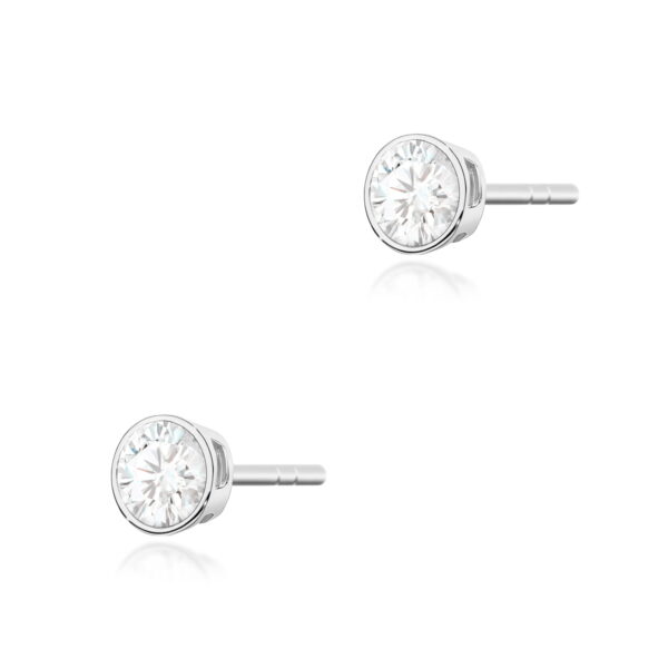 Kolczyki Diament 2 x 0,10ct białe złoto