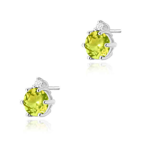 Kolczyki Oliwin 2 x 0,60ct białe złoto