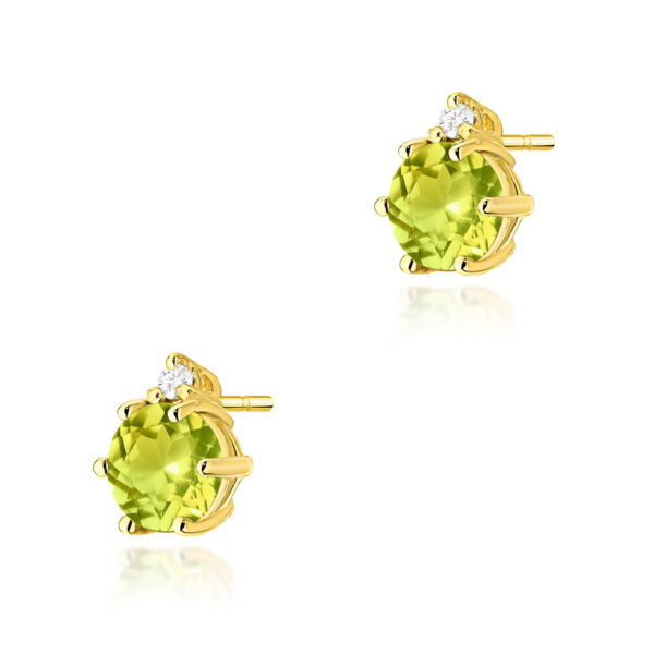 Kolczyki Oliwin 2 x 0,60ct żółte złoto
