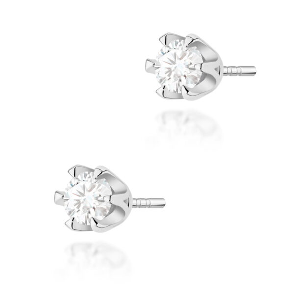 Kolczyki Diament 2 x 0,25ct białe złoto