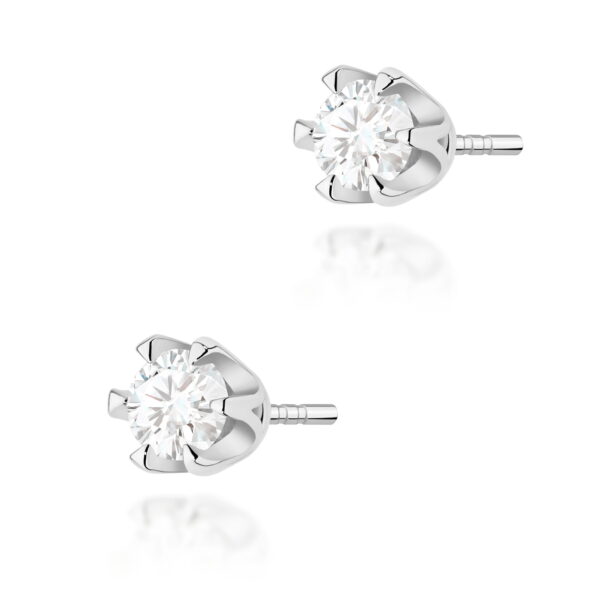 Kolczyki Diament 2 x 0,30ct białe złoto