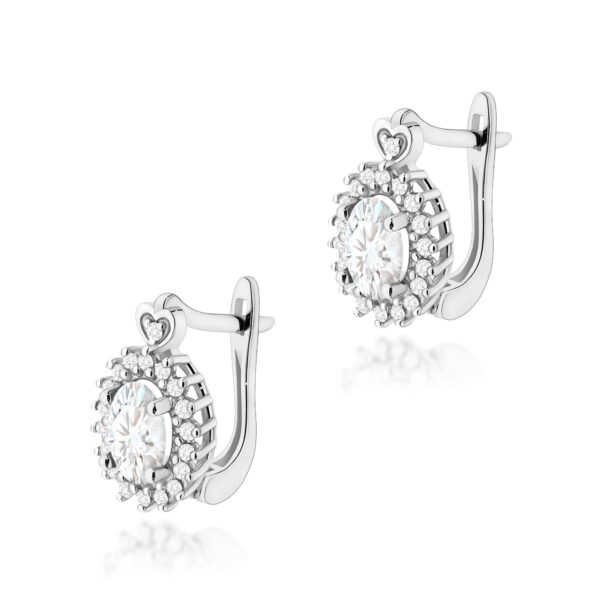 Kolczyki Diament Laboratoryjny 2 x 0,40ct białe złoto