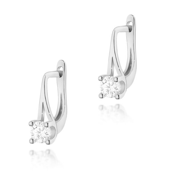 Kolczyki Diament 2 x 0,20ct białe złoto