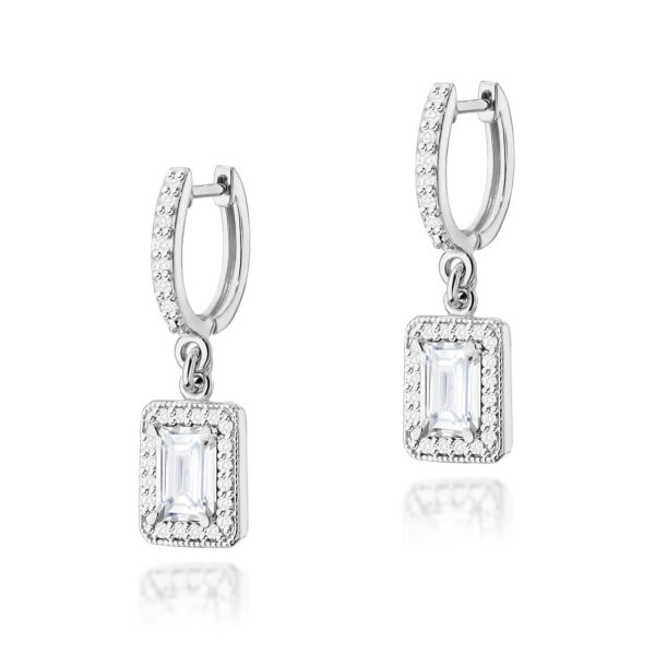 Kolczyki Diament Laboratoryjny 2 x 0,60ct białe złoto