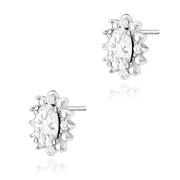 Kolczyki Diament Laboratoryjny 2 x 0,25ct białe złoto