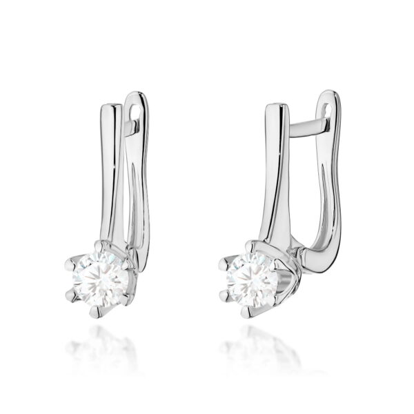 Kolczyki Diament 2 x 0,30ct białe złoto