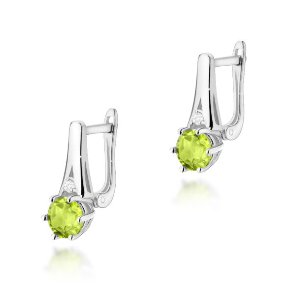 Kolczyki Oliwin 2 x 0,60ct białe złoto