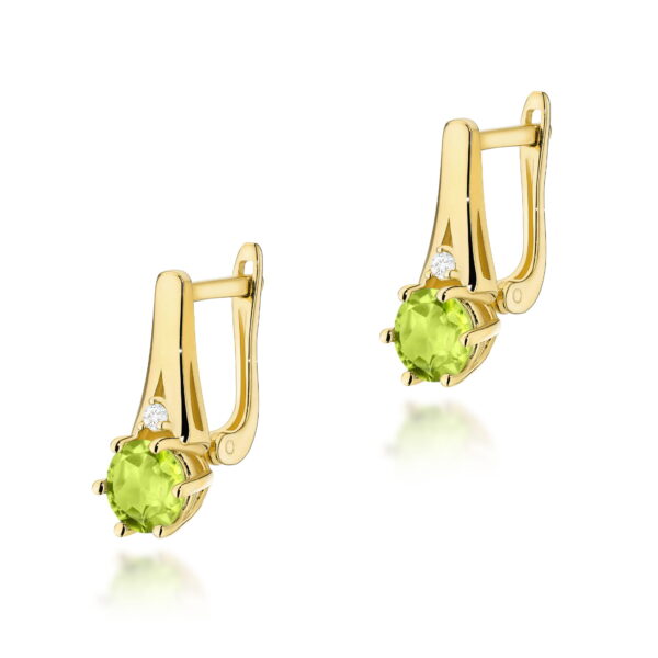 Kolczyki Oliwin 2 x 0,60ct żółte złoto