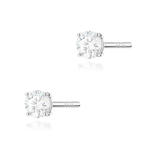 Kolczyki Diament Laboratoryjny 2 x 0.30ct białe złoto