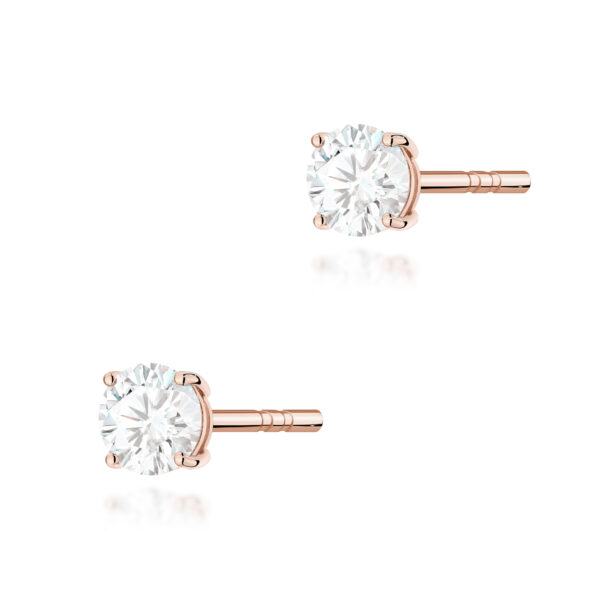 Kolczyki Diament 2 x 0.30ct różowe złoto