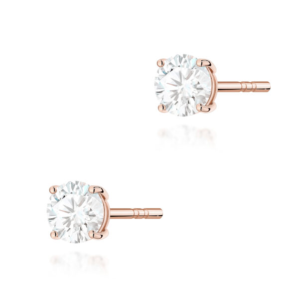 Kolczyki Diament 2 x 0.50ct różowe złoto