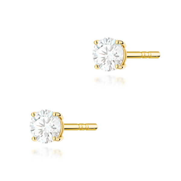 Kolczyki Diament 2 x 0.30ct żółte złoto