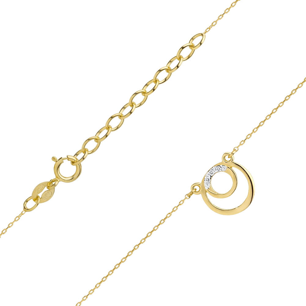 Naszyjnik z diamentami żółte złoto - obrazek 2