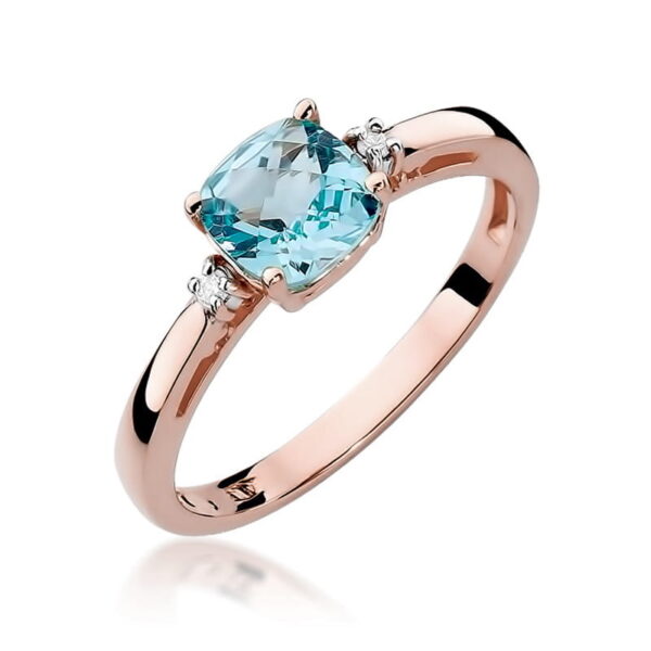 Pierścionek Topaz Swiss 1,10ct różowe złoto