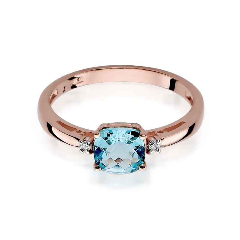 Pierścionek Topaz Swiss 1,10ct różowe złoto - obrazek 2