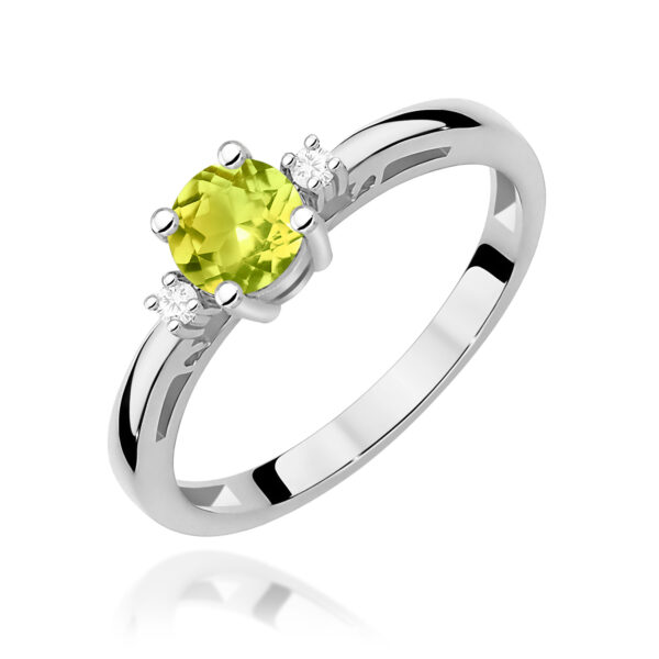Pierścionek Oliwin 0,60ct białe złoto