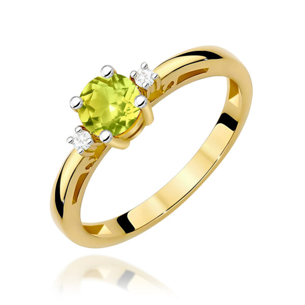 Pierścionek Oliwin 0,60ct żółte złoto