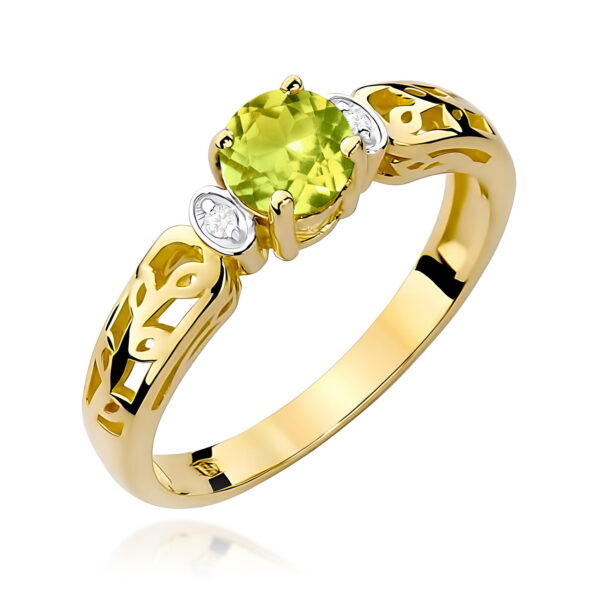 Pierścionek Oliwin 0,60ct żółte złoto