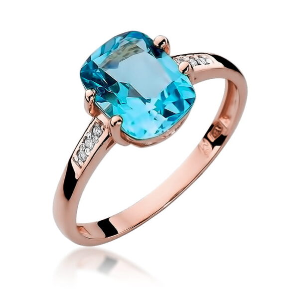 Pierścionek Topaz Swiss 2,40ct różowe złoto