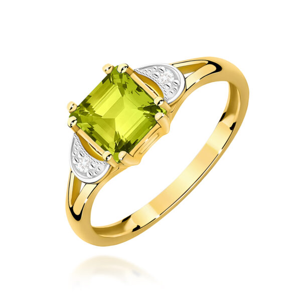 Pierścionek Oliwin 1,10ct żółte złoto