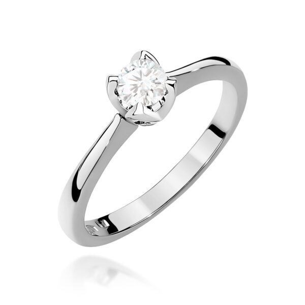 Pierścionek Diament 0,30ct białe złoto