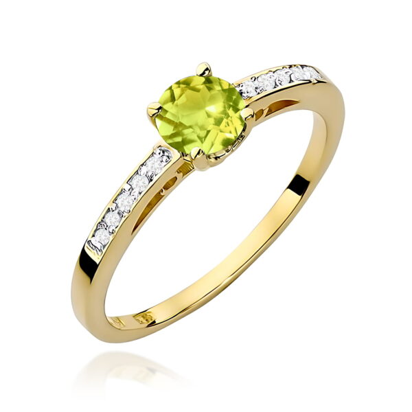 Pierścionek Oliwin 0,60ct żółte złoto
