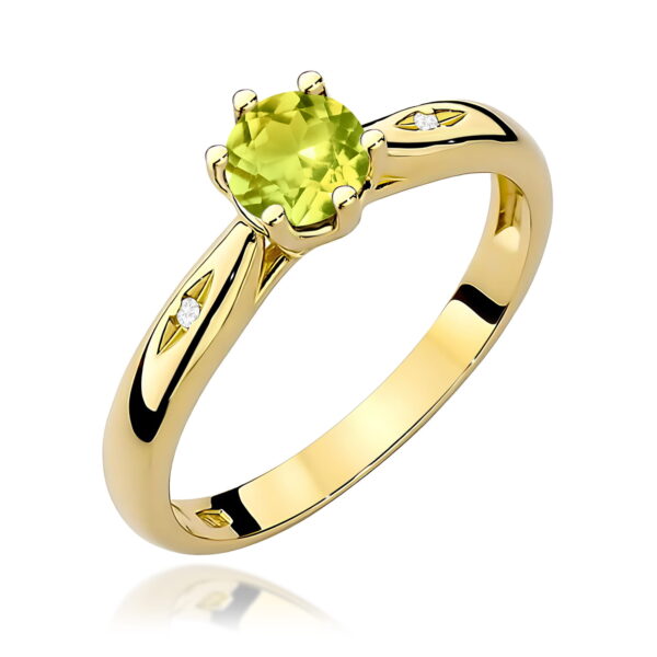 Pierścionek Oliwin 0,60ct żółte złoto