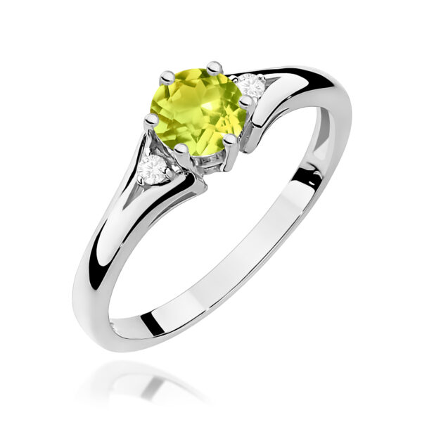 Pierścionek Oliwin 0,60ct białe złoto