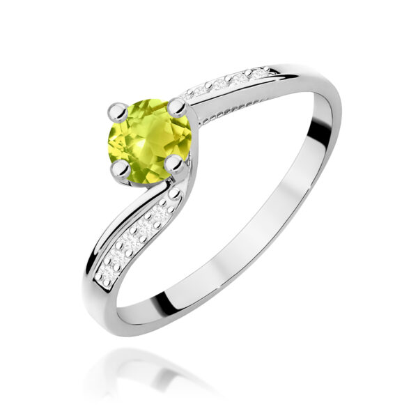 Pierścionek Oliwin 0,60ct białe złoto