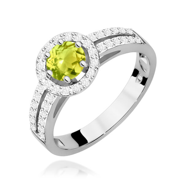 Pierścionek Oliwin 0,60ct białe złoto