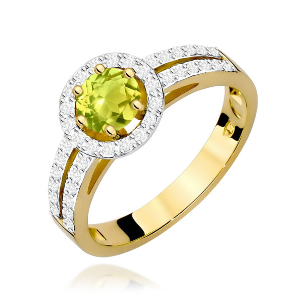 Pierścionek Oliwin 0,60ct żółte złoto