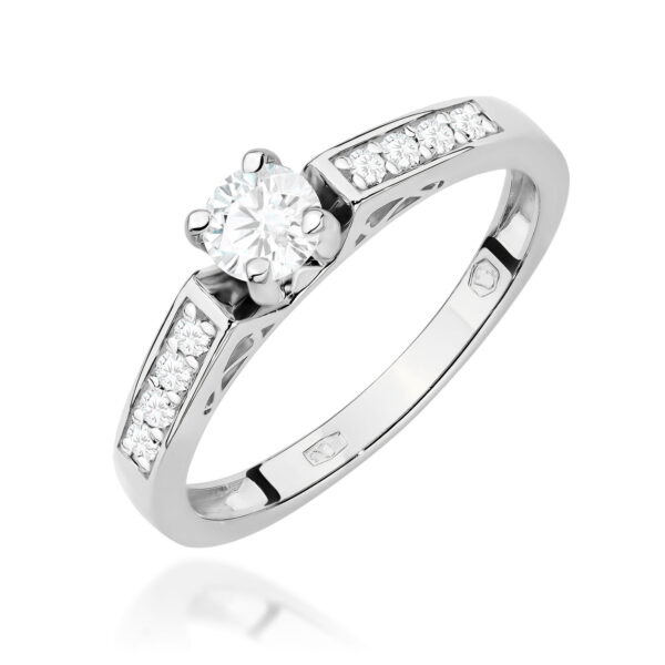 Pierścionek Diament 0,30ct białe złoto