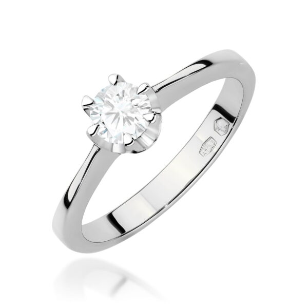 Pierścionek Diament 0,30ct białe złoto