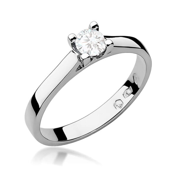Pierścionek Diament 0,25ct białe złoto