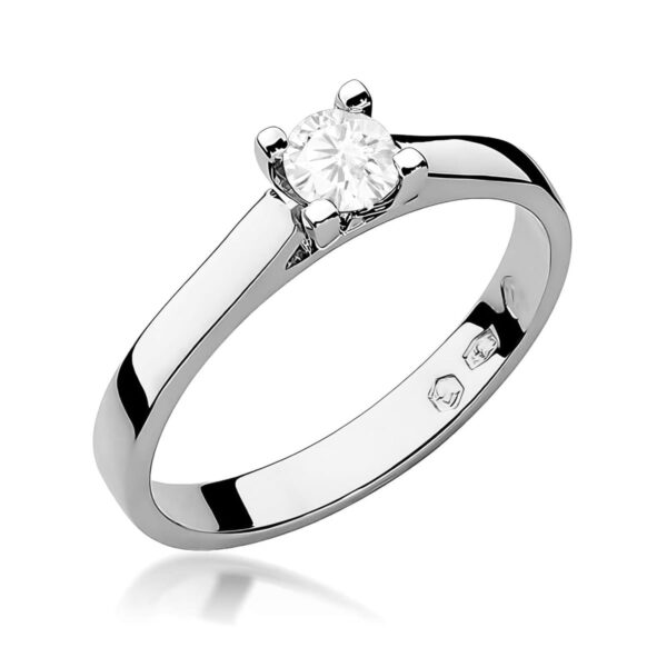 Pierścionek Diament Laboratoryjny 0,25ct białe złoto