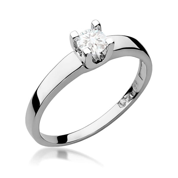 Pierścionek Diament 0,25ct białe złoto