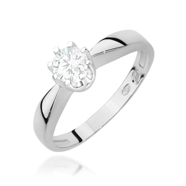 Pierścionek Diament 0,30ct białe złoto