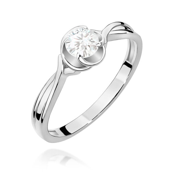 Pierścionek Diament 0,30ct białe złoto