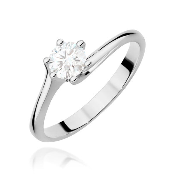Pierścionek Diament 0,50ct białe złoto