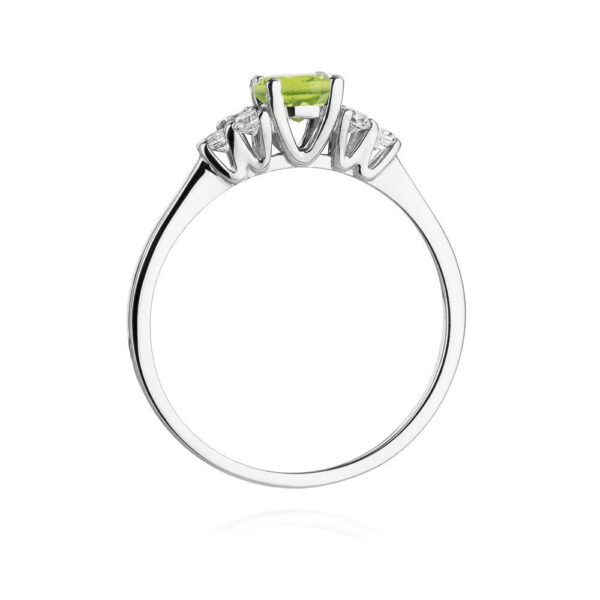 Pierścionek Oliwin 0,60ct białe złoto 375