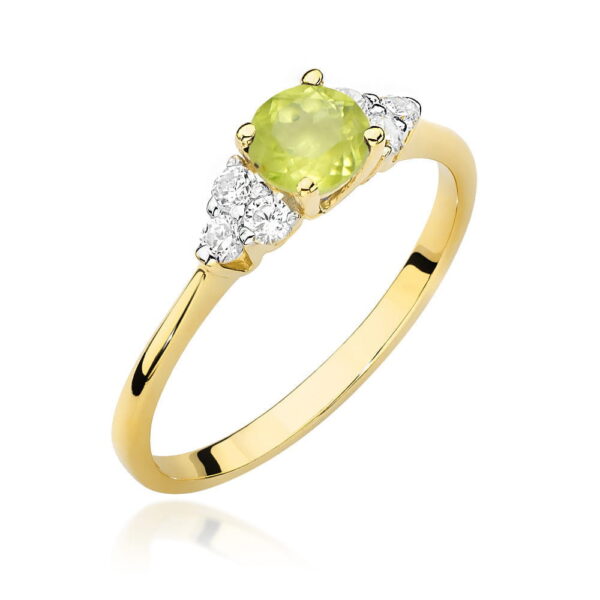Pierścionek Oliwin 0,60ct żółte złoto