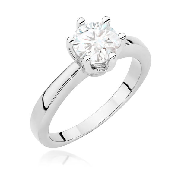 Pierścionek Diament 1,00ct białe złoto