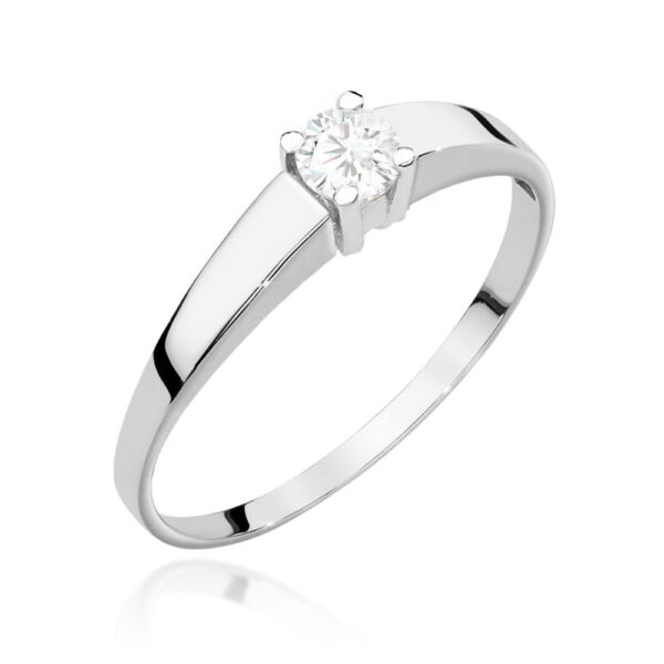 Pierścionek Diament 0,25ct białe złoto