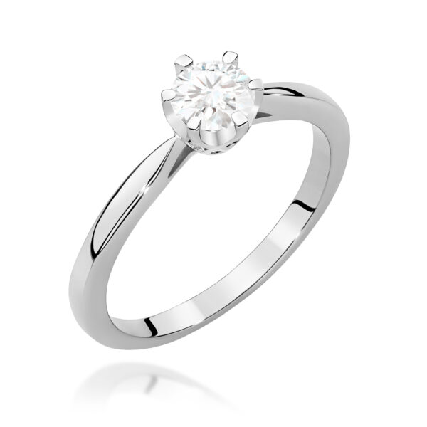 Pierścionek Diament 0,40ct białe złoto