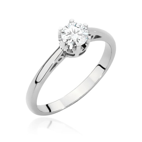 Pierścionek Diament 0,40ct białe złoto