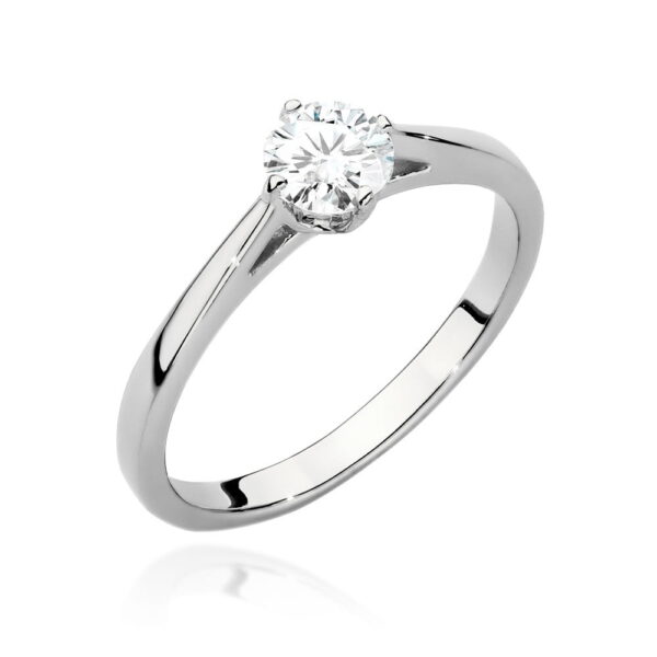 Pierścionek Diament 0,40ct białe złoto