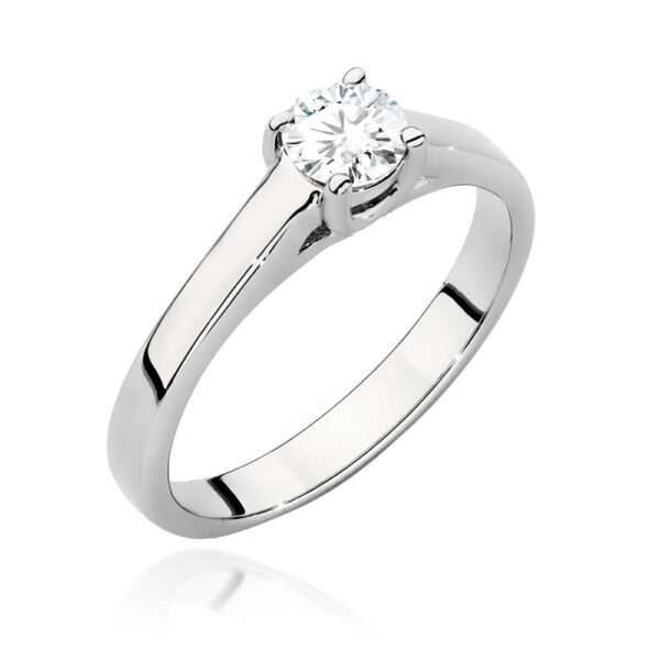 Pierścionek Diament 0,40ct białe złoto