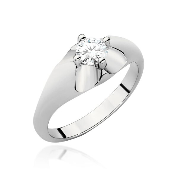 Pierścionek Diament 0,40ct białe złoto